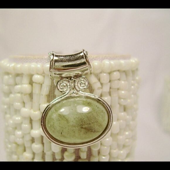 Labradorite Sterling Silver Pendant Necklace Chain - Picture 2 of 8